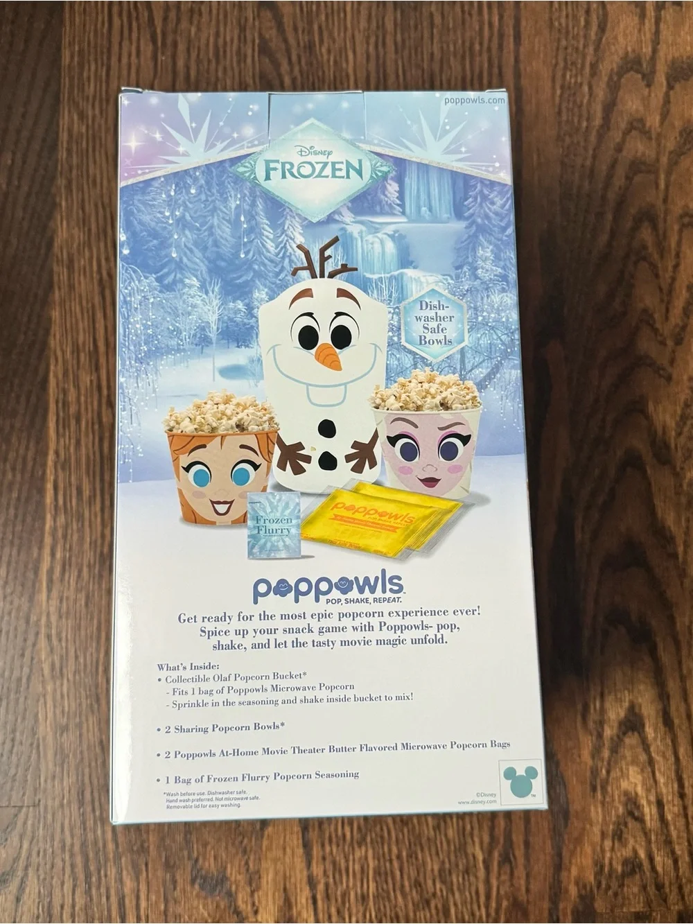 New Disney Frozen Olaf Poppowls Movie Popcorn Kit